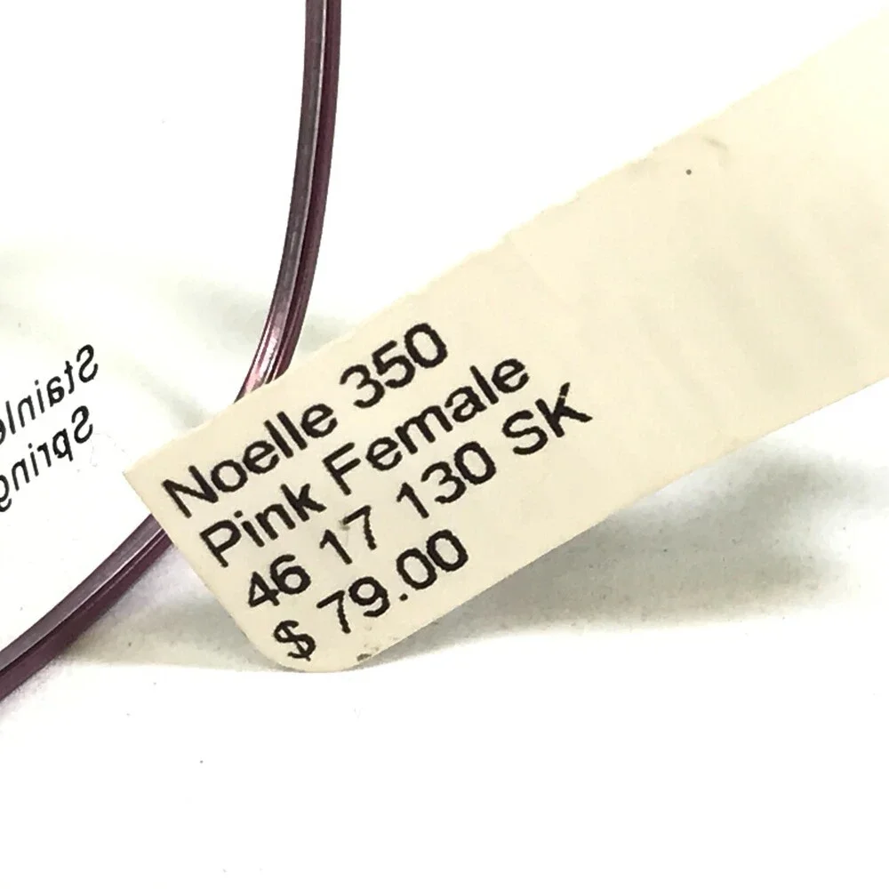 Affordable Designs Eyeglasses Frames NOELLE PINK Rectangular Full Rim 46-17-130